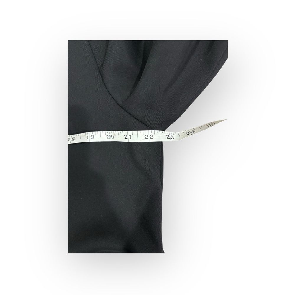 ERICH FEND Long Black Belted Trench Coat Women’s Size 14 US - Picture 12 of 13